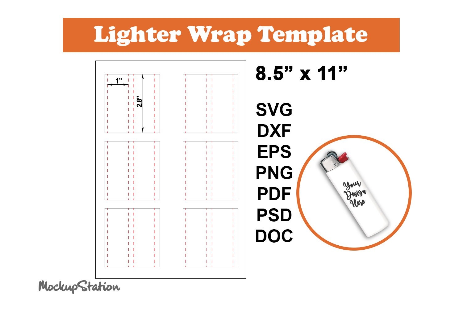 Free Printable Pattern Lighter Cover