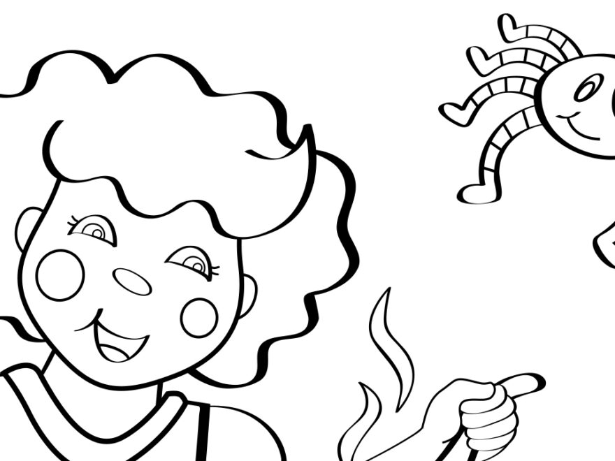 Little Miss Muffet Coloring Page Mother Goose Club