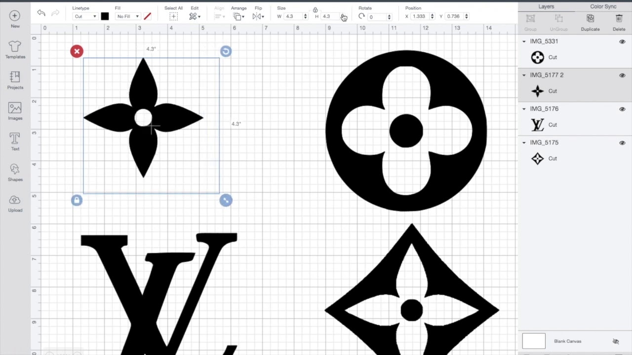 Louis Vuitton Stencils Using Cricut Maker D I Y How To Make YouTube