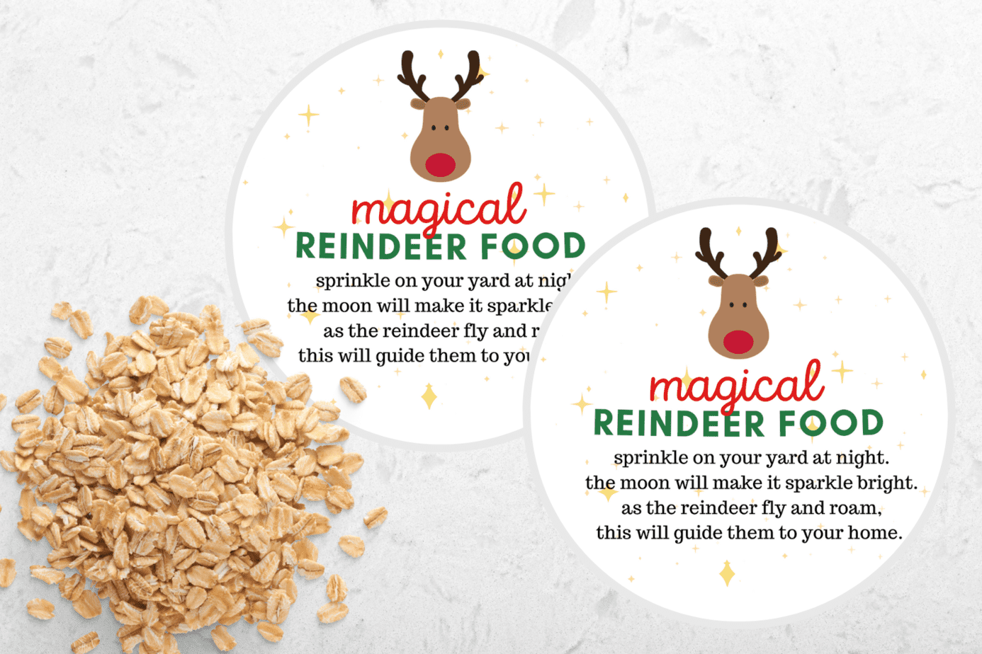 Reindeer Food Tags Printable Free