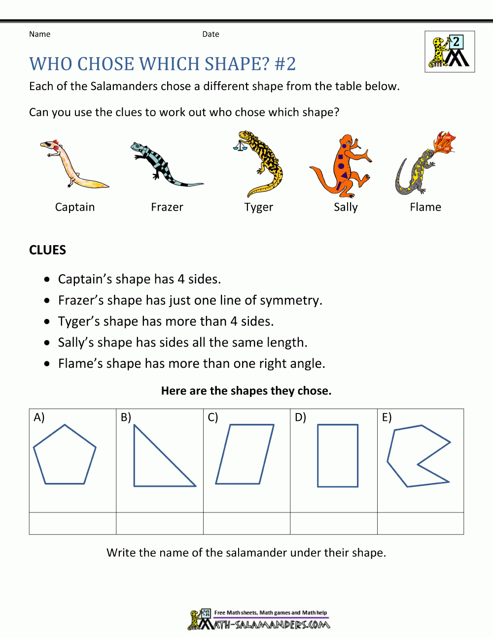 Math Logic Problems Worksheets Library