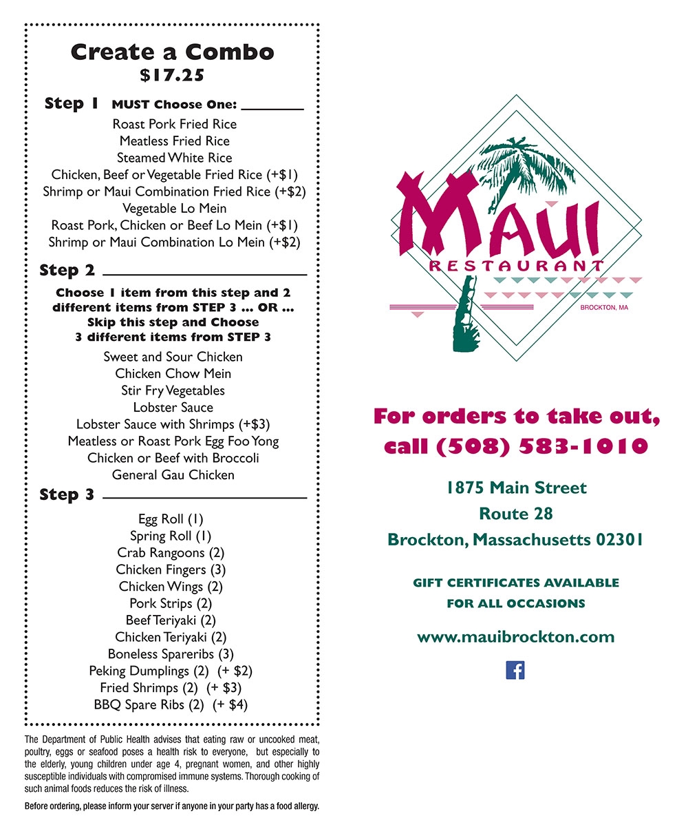 Maui Restaurant Brockton MA