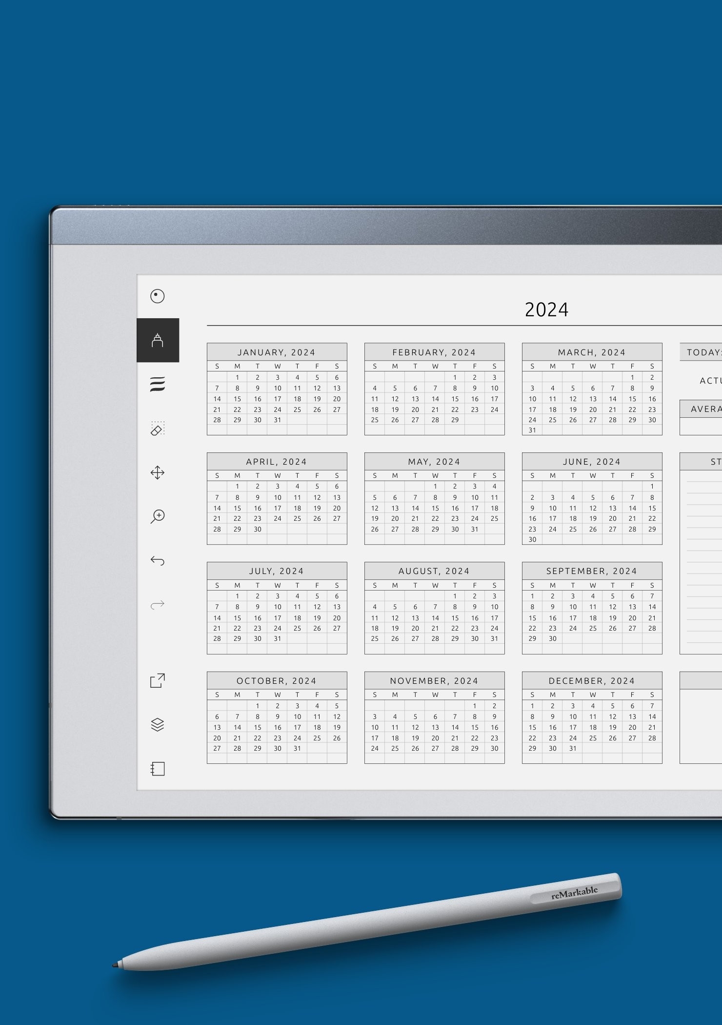 Menstrual Cycle Calendar Template Track Periods Symptoms