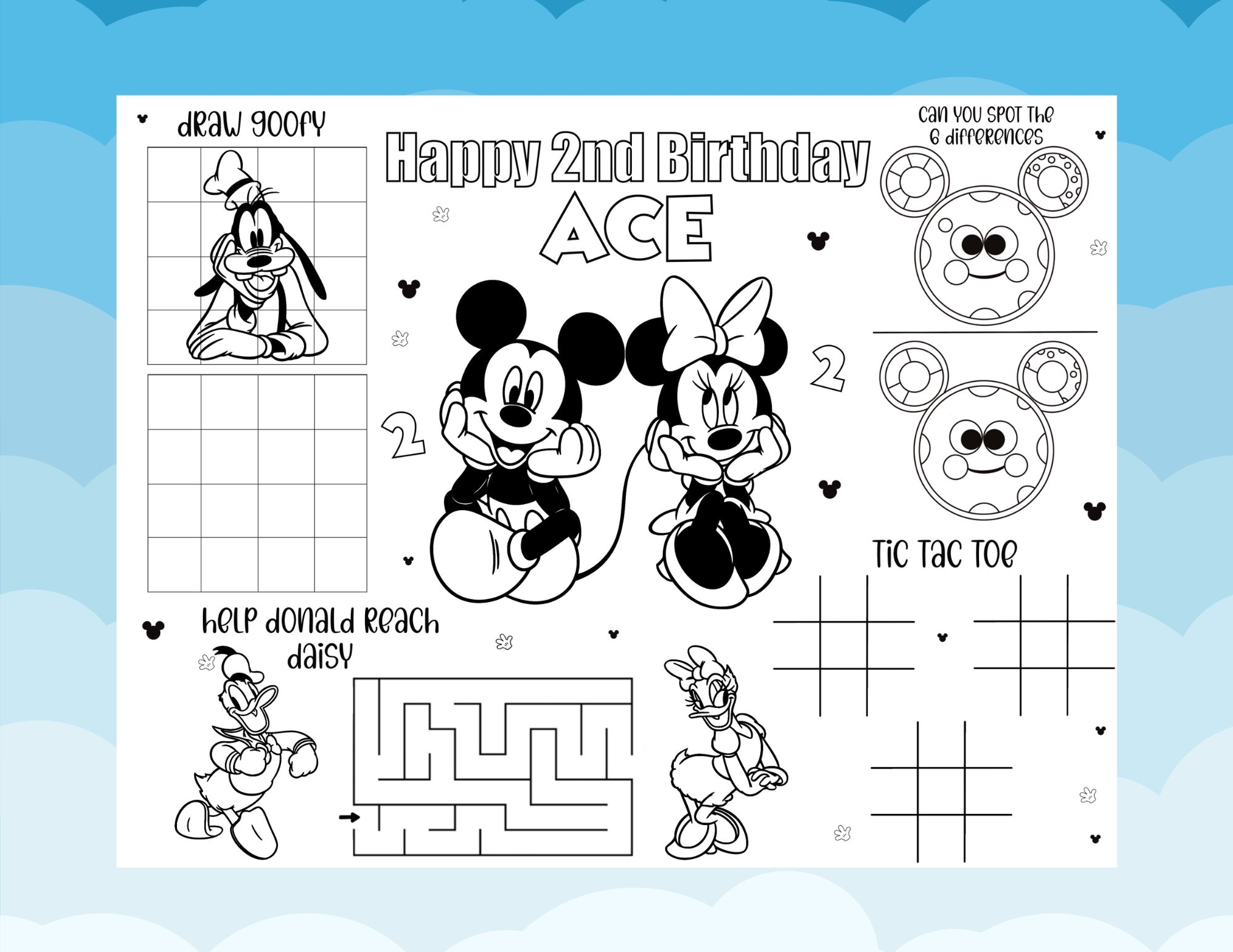 Mickey Mouse Worksheets Printables