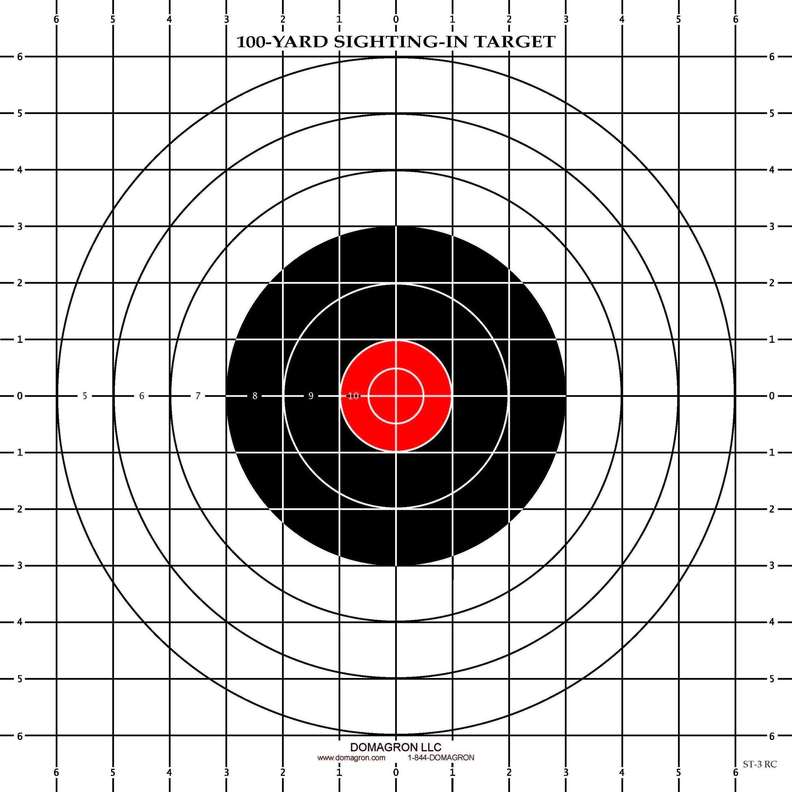 Free Printable Targets For Sighting In A Rifle