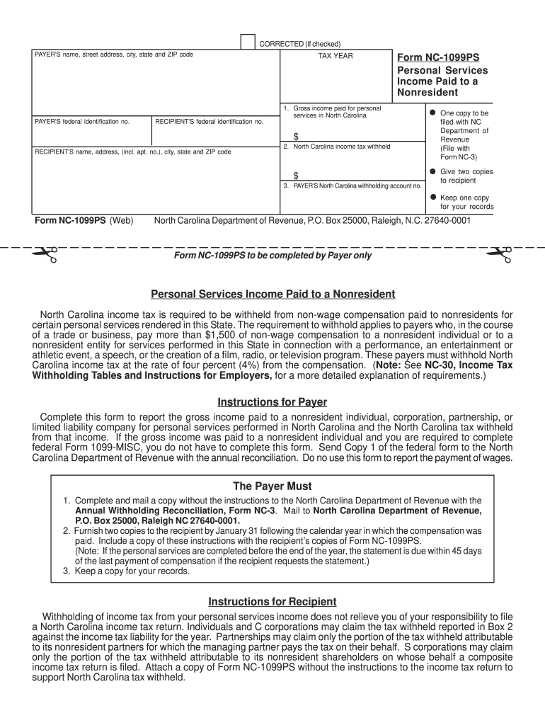 Free Printable Nc Tax Forms 2025