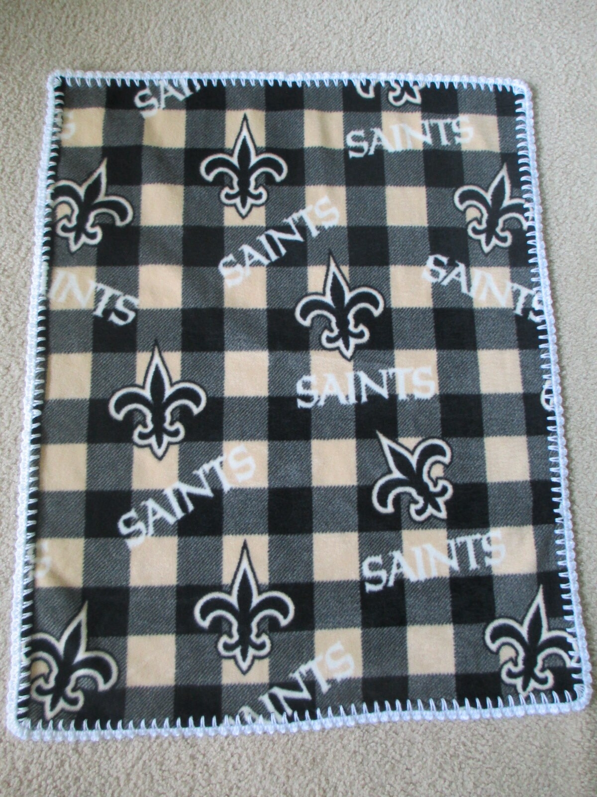 Printable New Orleans Saints Crochet Afghan Pattern