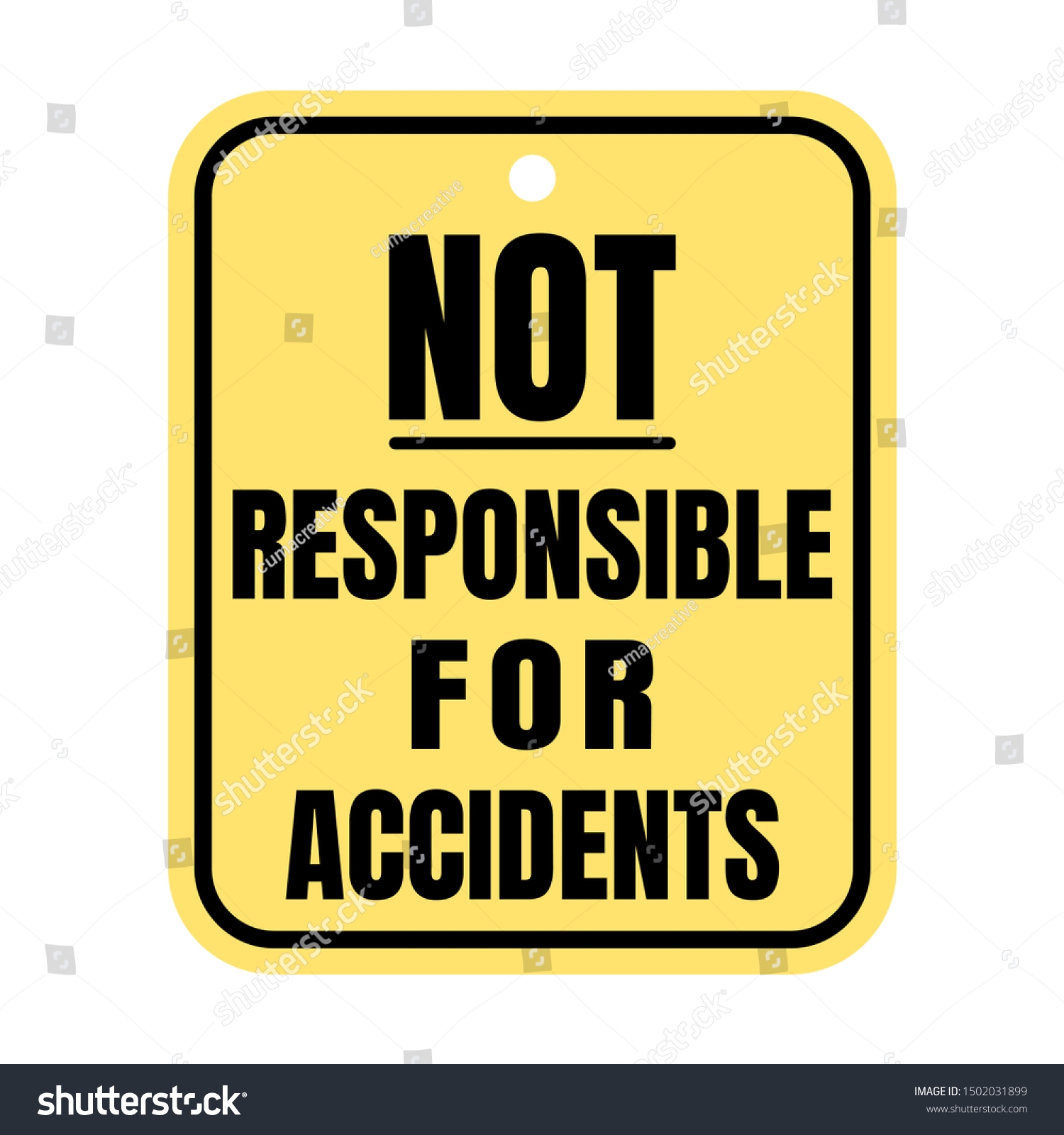 Not Responsible For Accidents Sign Printable Printable Party Favors