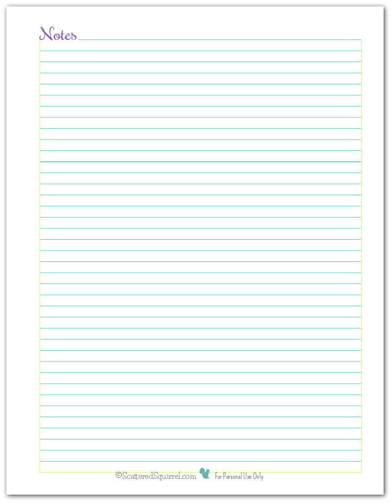 Note Page And To Do List Printables Reader Request