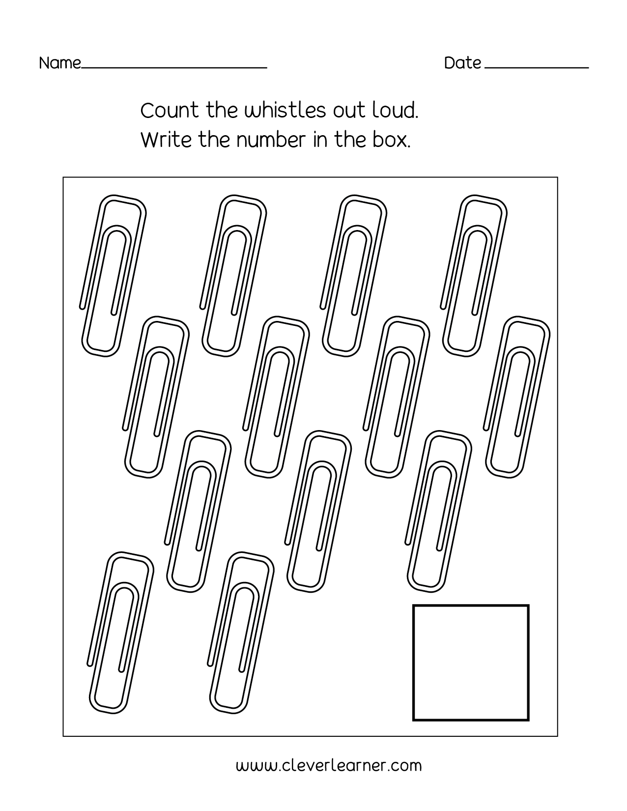 Free Printable Number 13 Worksheets For Preschool