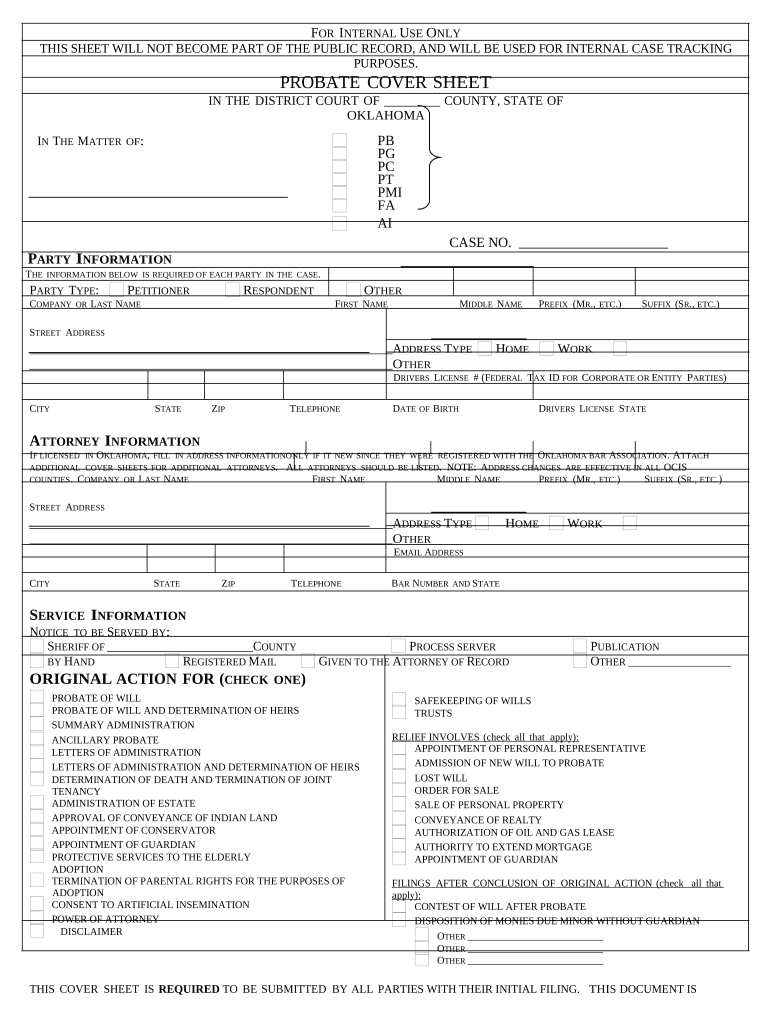 Printable Oakland County Probate Forms