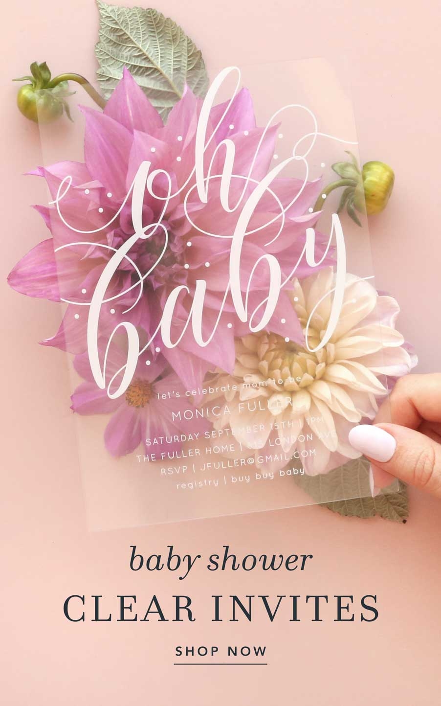Free Printable Girls Onsie Invitation Template