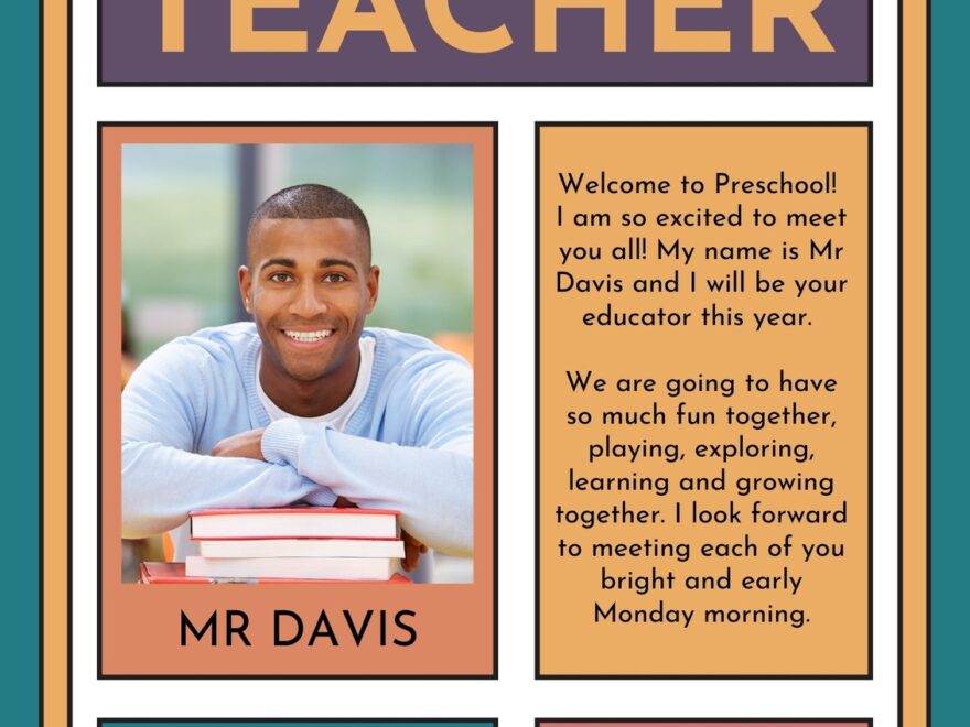 Page 4 Free Custom Printable Meet The Student teacher Templates Canva