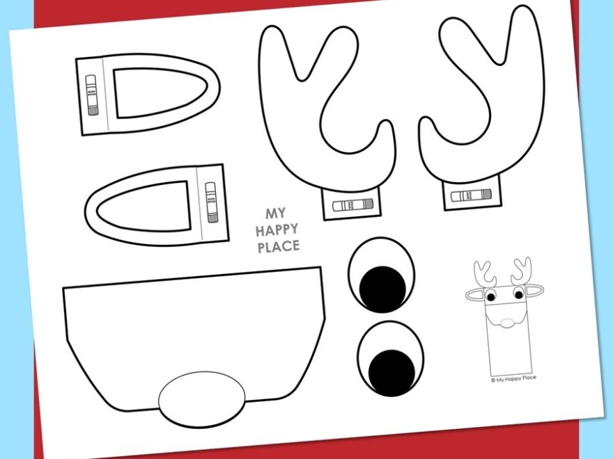 Paper Bag Reindeer Puppet Report Template