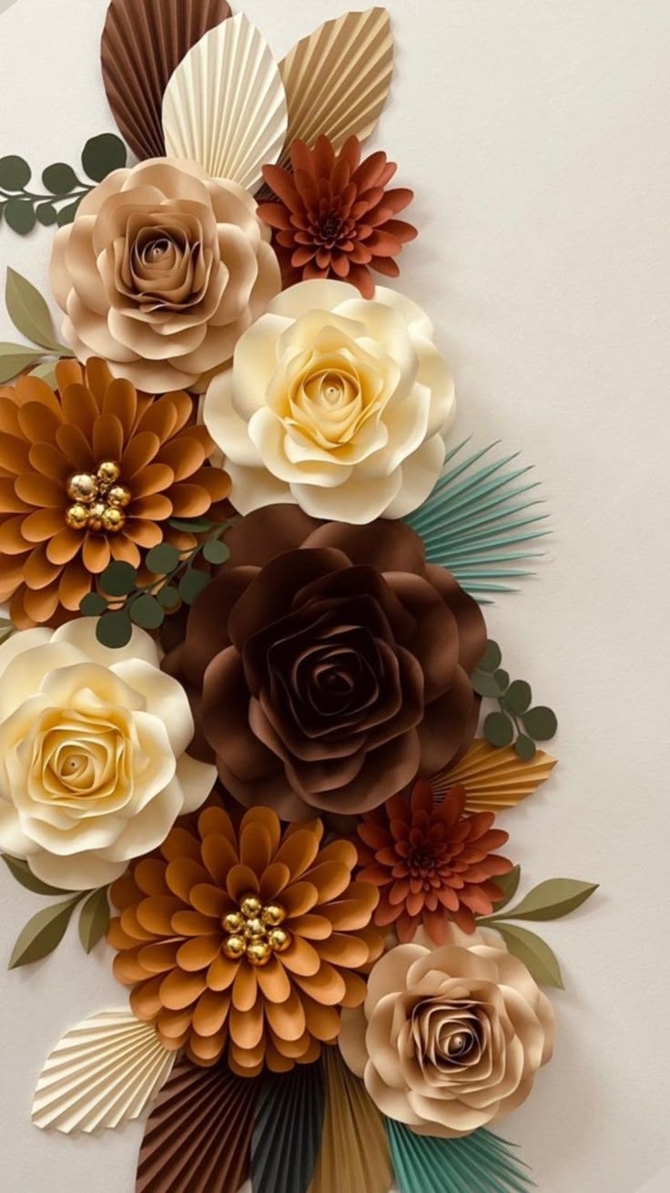 Paper Flower Template Wall Paper Flowers For Events And Wedding D cor PDF Printable Trace And Cut Files Birthday Party Nursery D cor Etsy