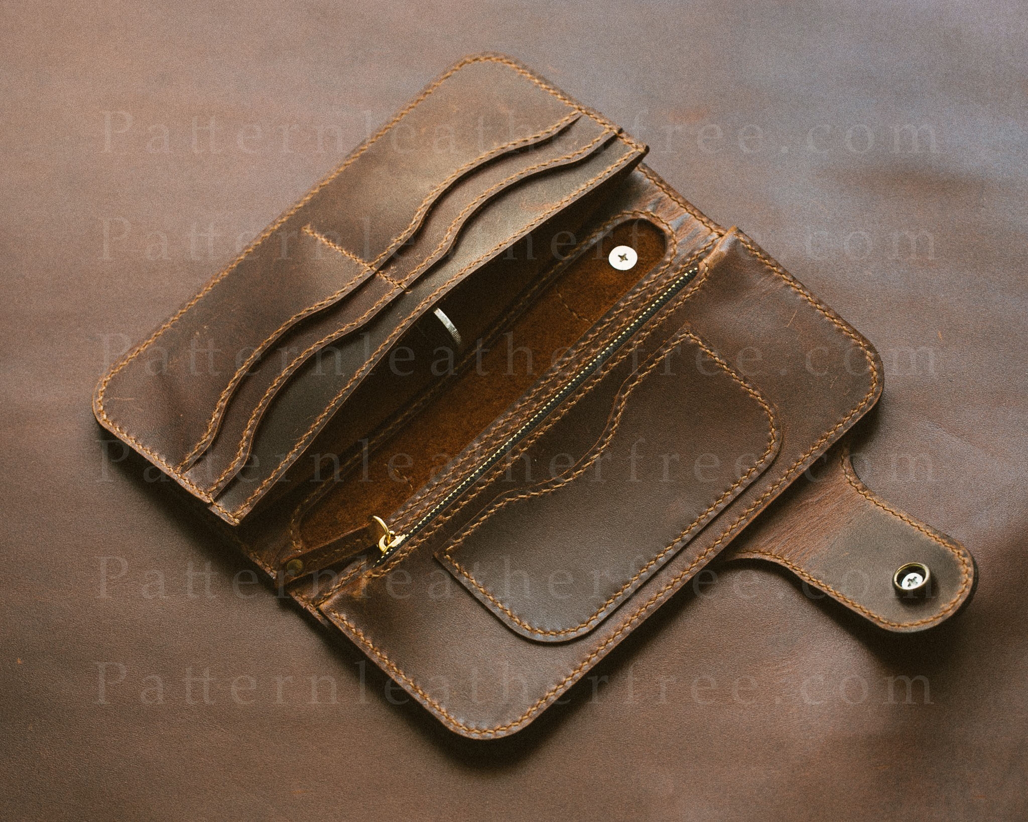 Pattern Leather Biker Wallet Download PDF