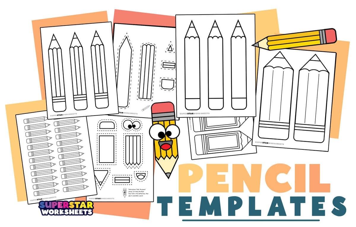 Large Printable Pencil Template