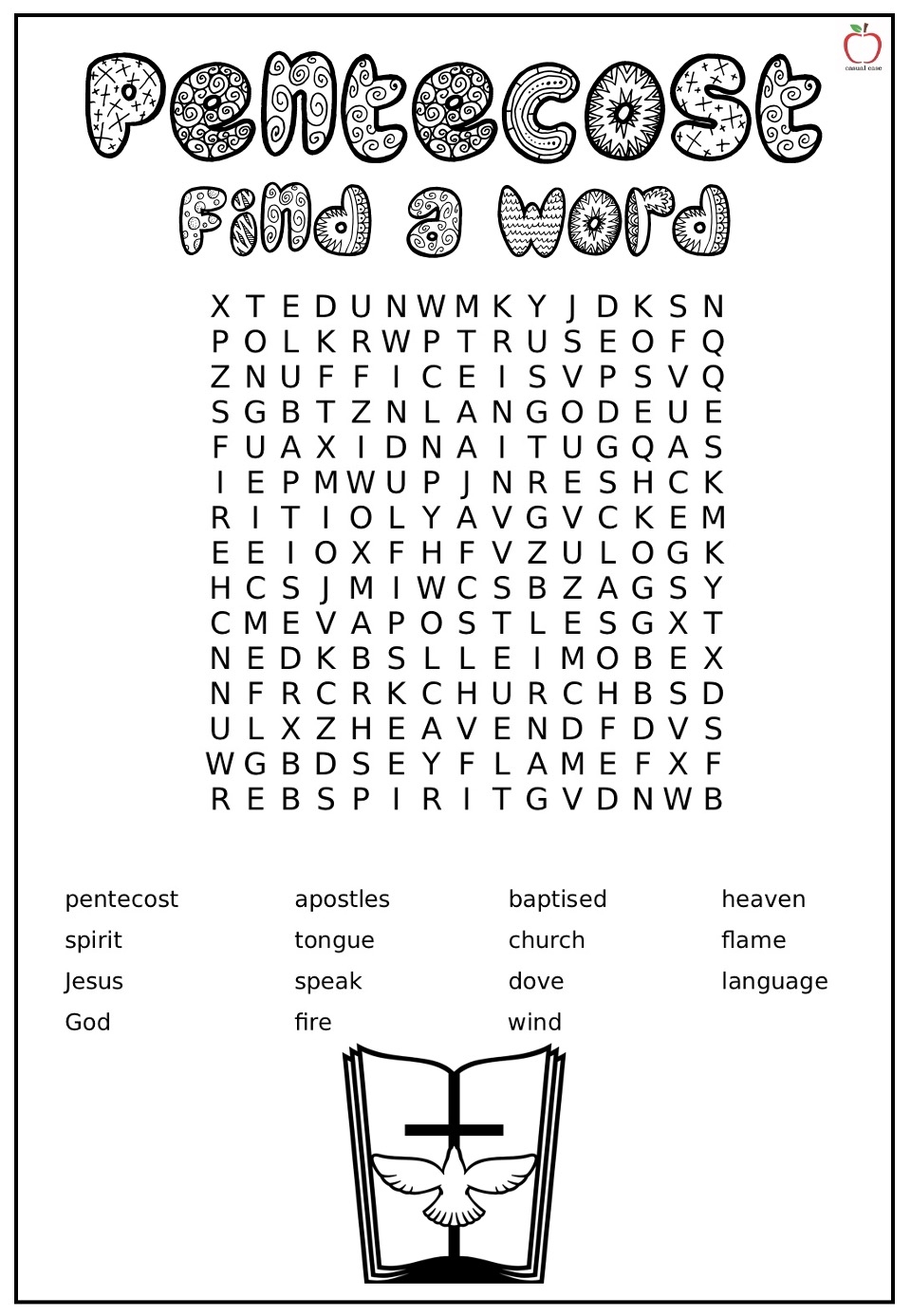 Pentecost Casual Case Pentecost Activities For Kids