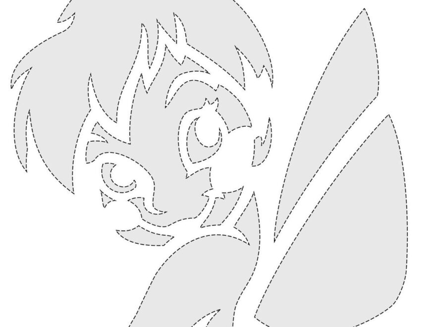 Pin By Kari Museus On Disney Clip Art Halloween Pumpkin Stencils Pumpkin Carving Patterns Tinkerbell Pumpkin Stencil