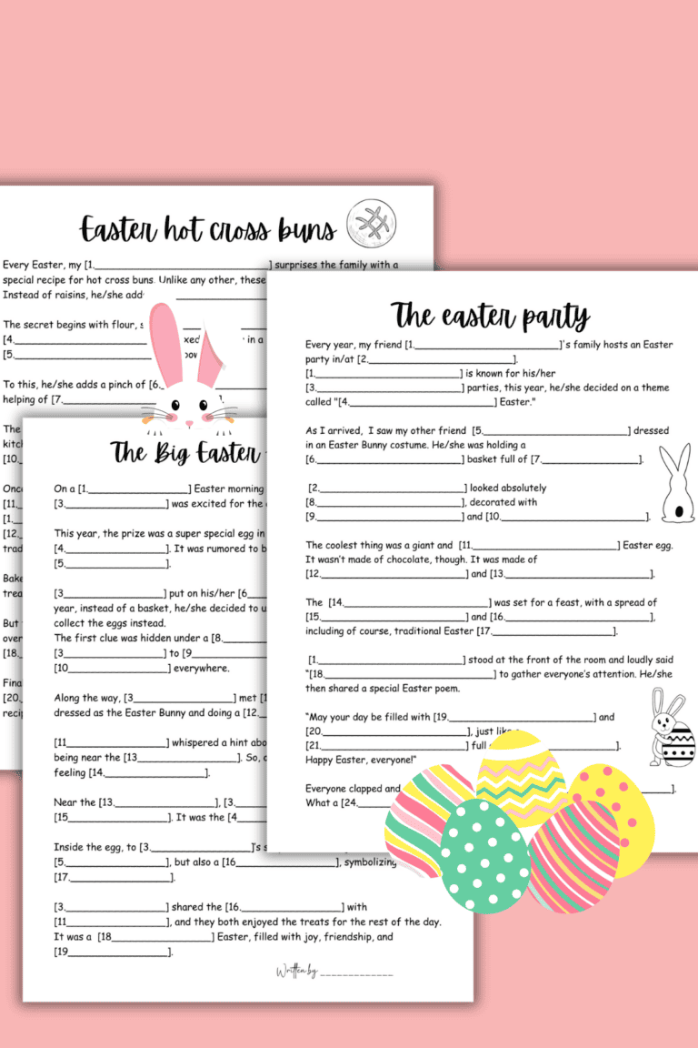 Pirate Mad Libs Printable Free