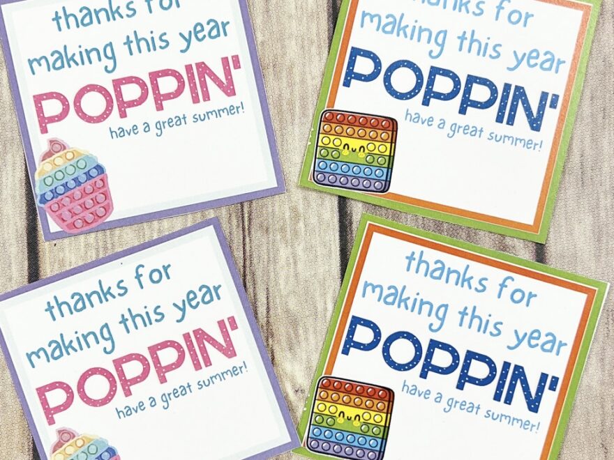 Pop It End Of The Year Tags Leah With Love