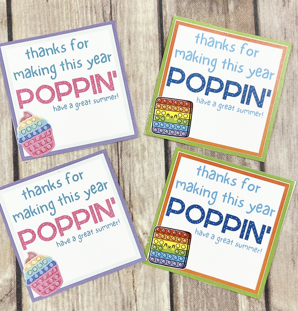 Pop It End Of The Year Tags Leah With Love