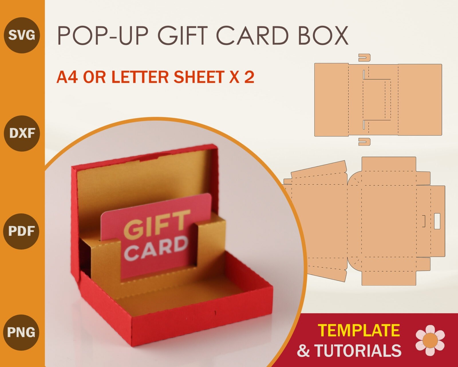 Printable Card Box Template