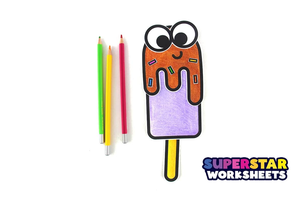 Popsicle Template Free Printables Superstar Worksheets