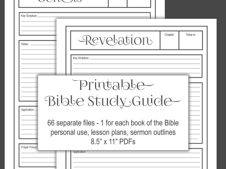 Printable BIBLE JOURNAL Study Sheets Sunday School Lesson Plans Sermon Notes Personal Bible Studies S O A P Sheet All 66 Bible Books Etsy