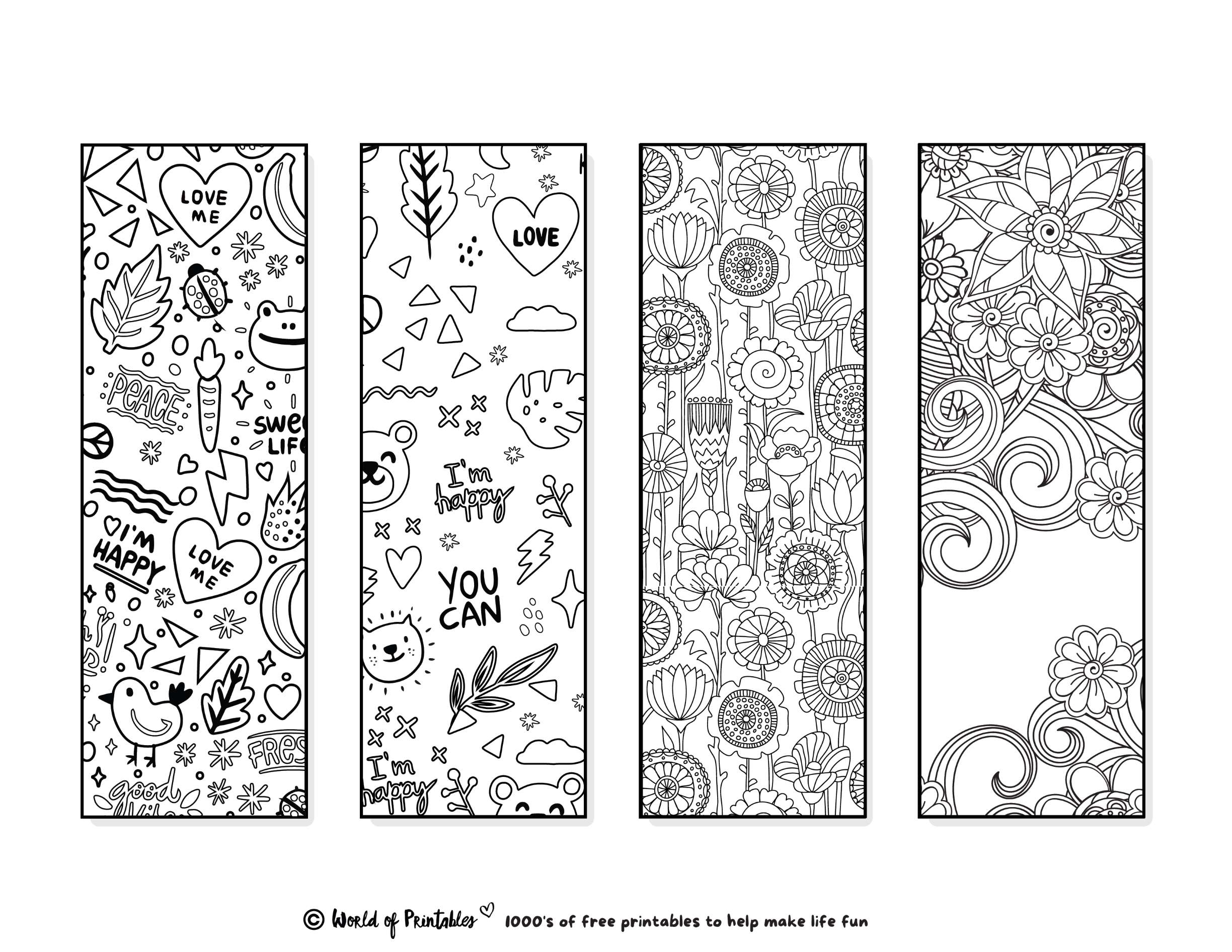 Free Printable Photo Bookmark Templates