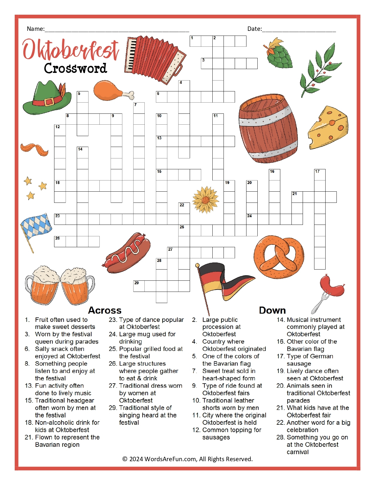 Free Sunday Crossword Printable