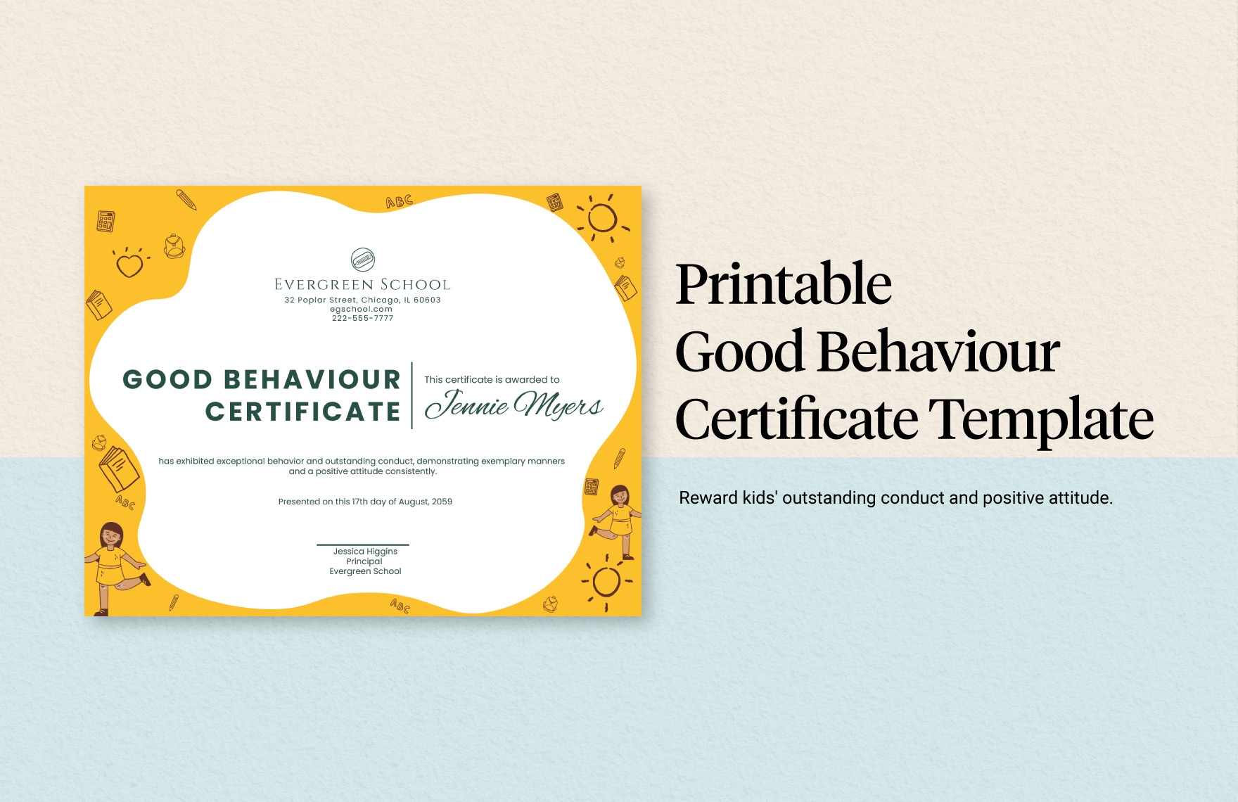 Behavioral Science Certificate Degree Printable