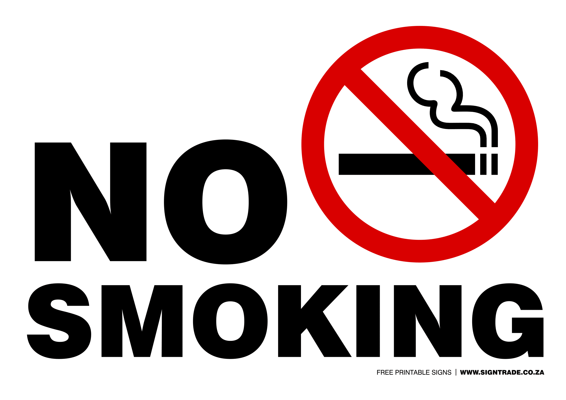 Printable No Smoking Sign Printable Design Resources
