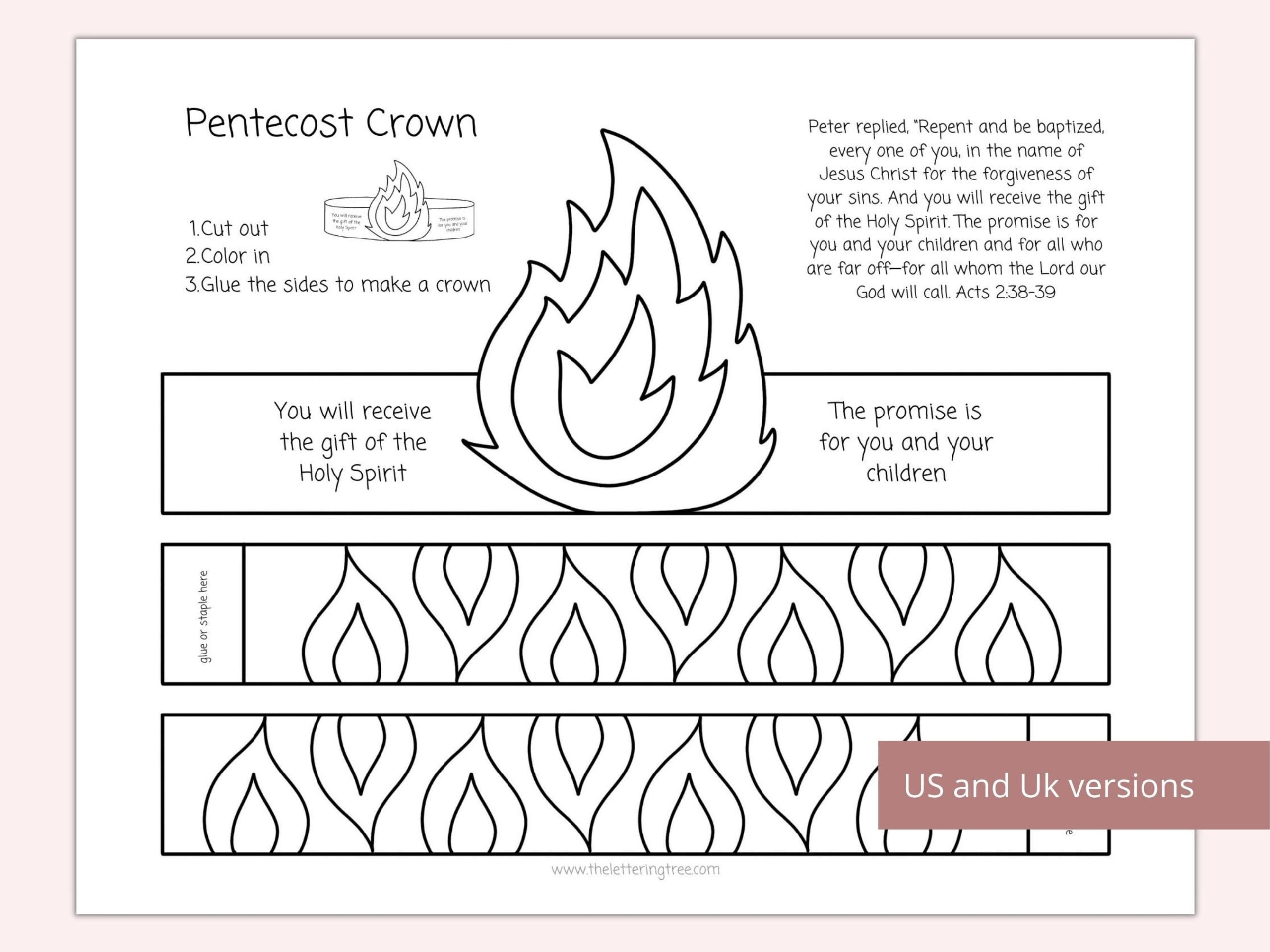 Free Printable Worksheets For Pentecost