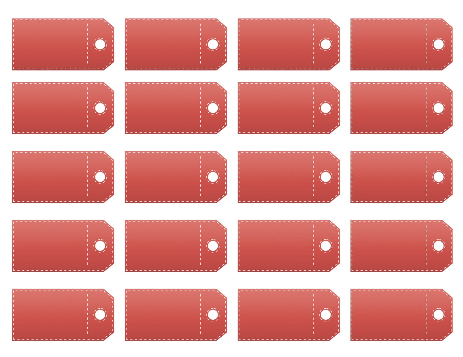 Printable Price Tag Design Template