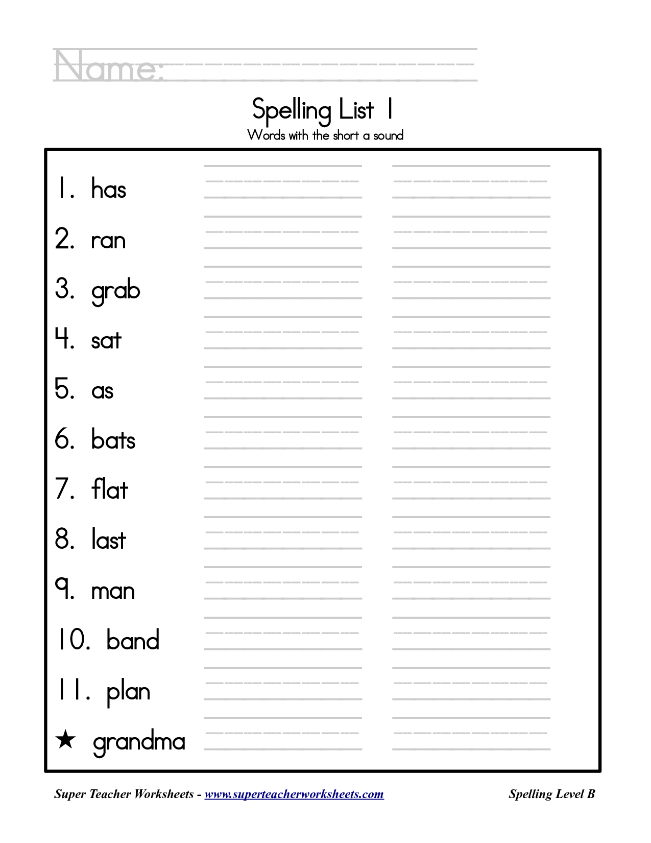 Printable Second Grade Worksheets Grade Spelling 2nd Grade Worksheets Library