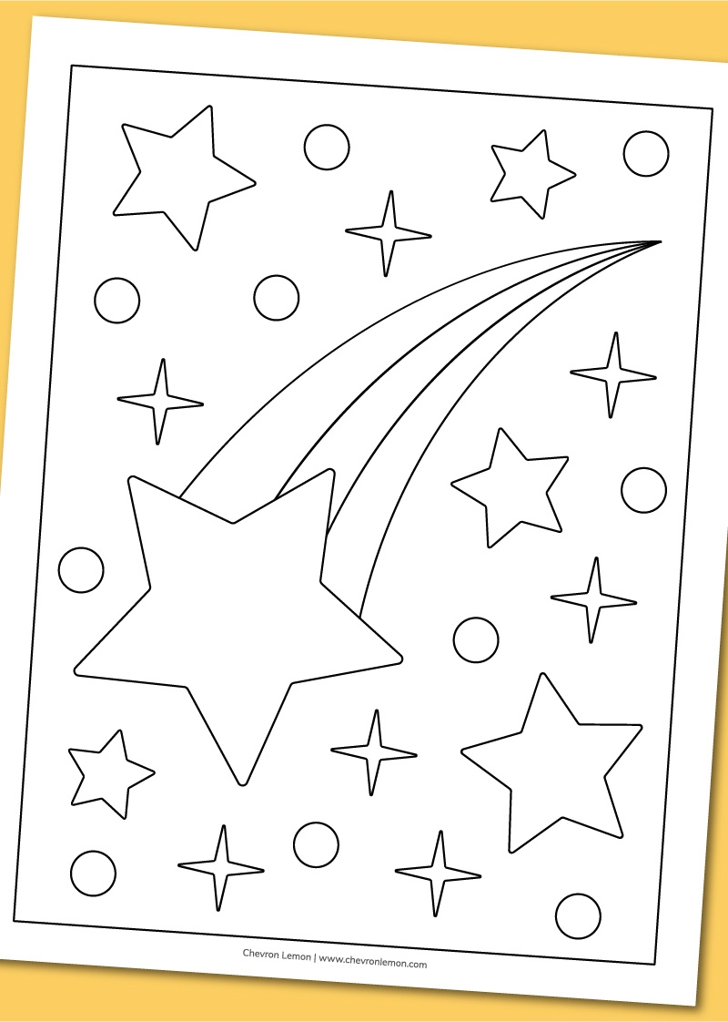 Stars Coloring Pages Printable