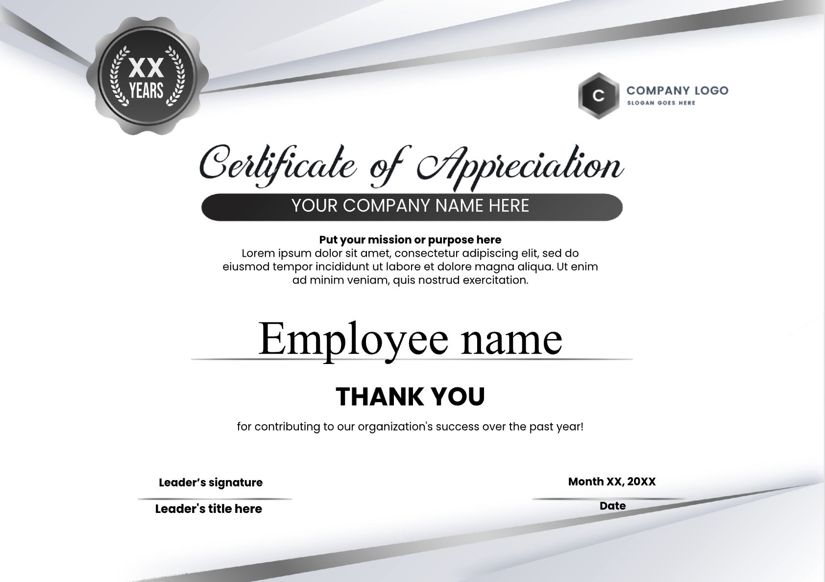 Printable Work Anniversary Certificate Templates Workiversary