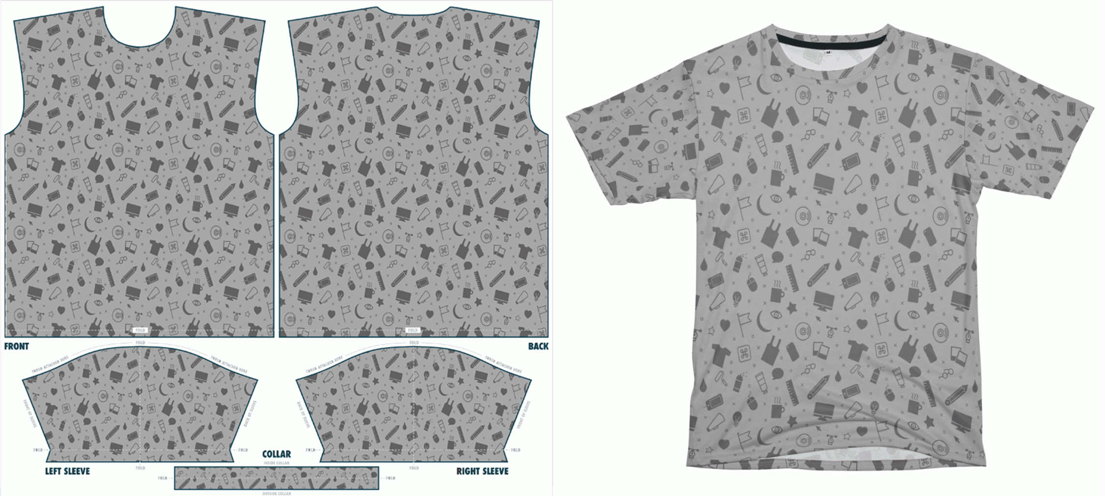 Mens T Shirt Sewing Pattern Printable