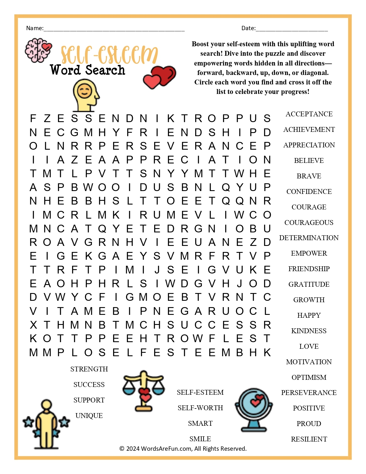 Psychology Crossword Puzzle Printable