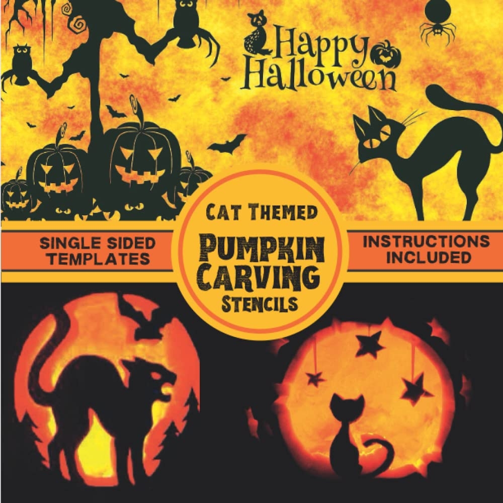 Printable Cat Pumpkin Templates