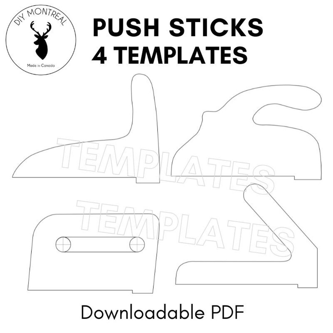 Push Stick Template Printable