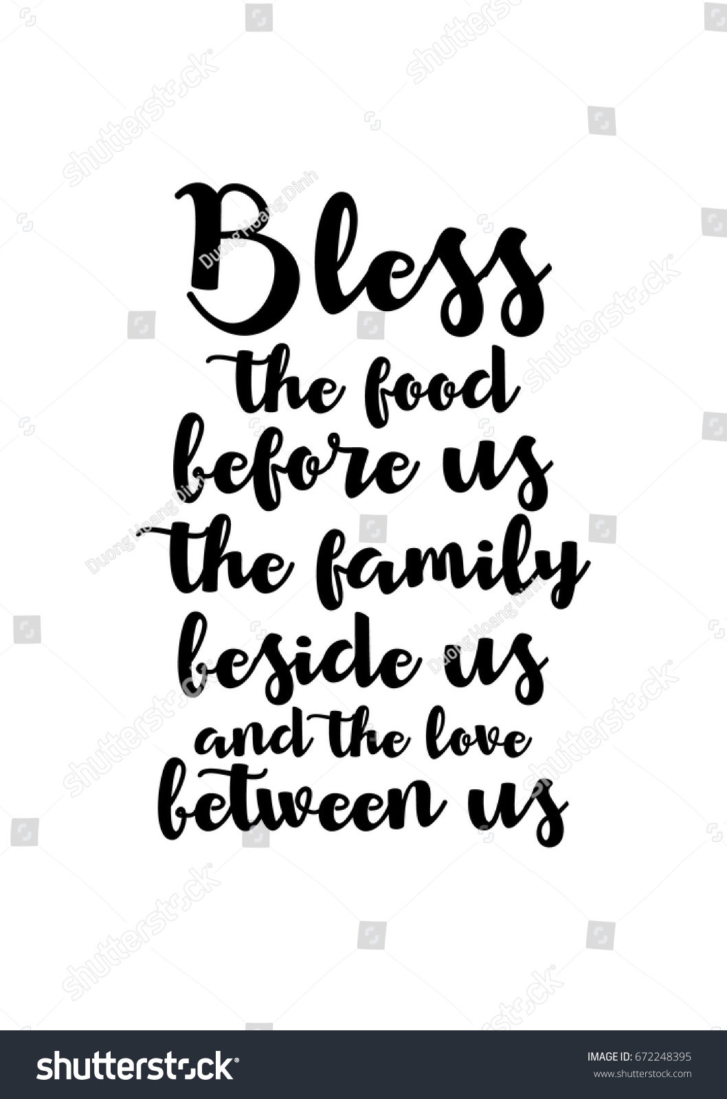 Bless The Food Before Us Free Printable