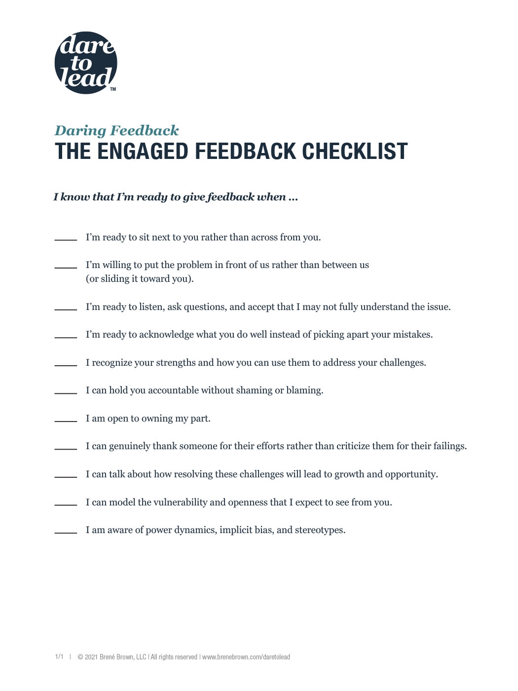 Printable Worksheet Brene Brown Marriage