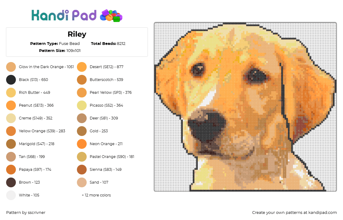 Riley Kandi Pad Kandi Patterns Fuse Bead Patterns Pony Bead Patterns