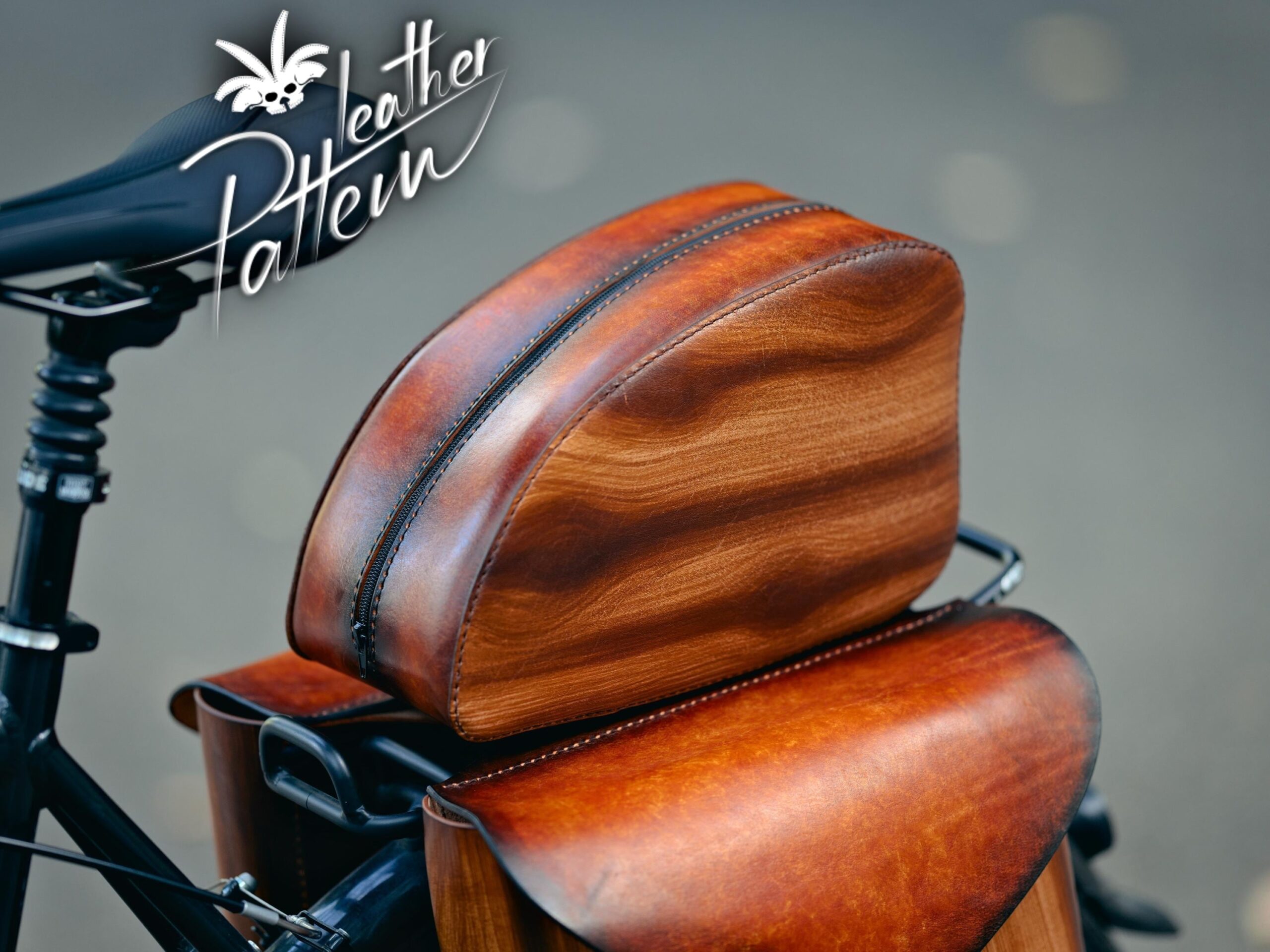 Saddle Bags Leather Pattern PDF For The Casual Cyclists By LeatherHubPatterns