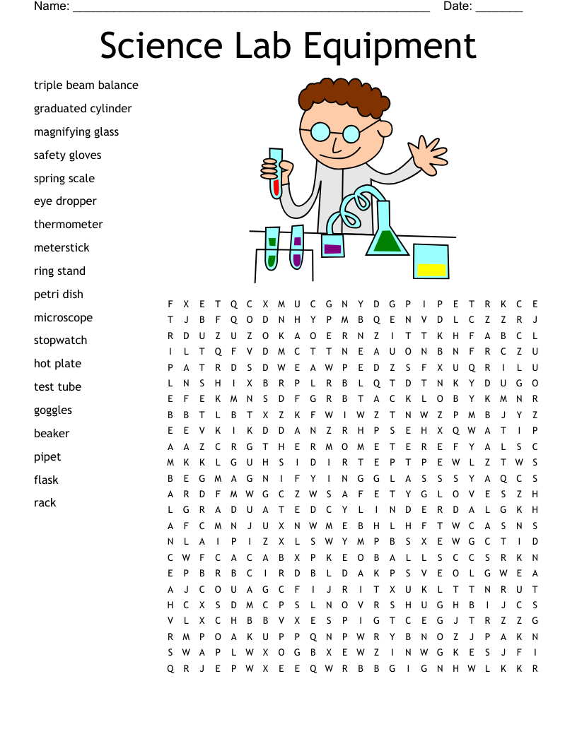 SCIENCE Grades 3 4 Word Search WordMint