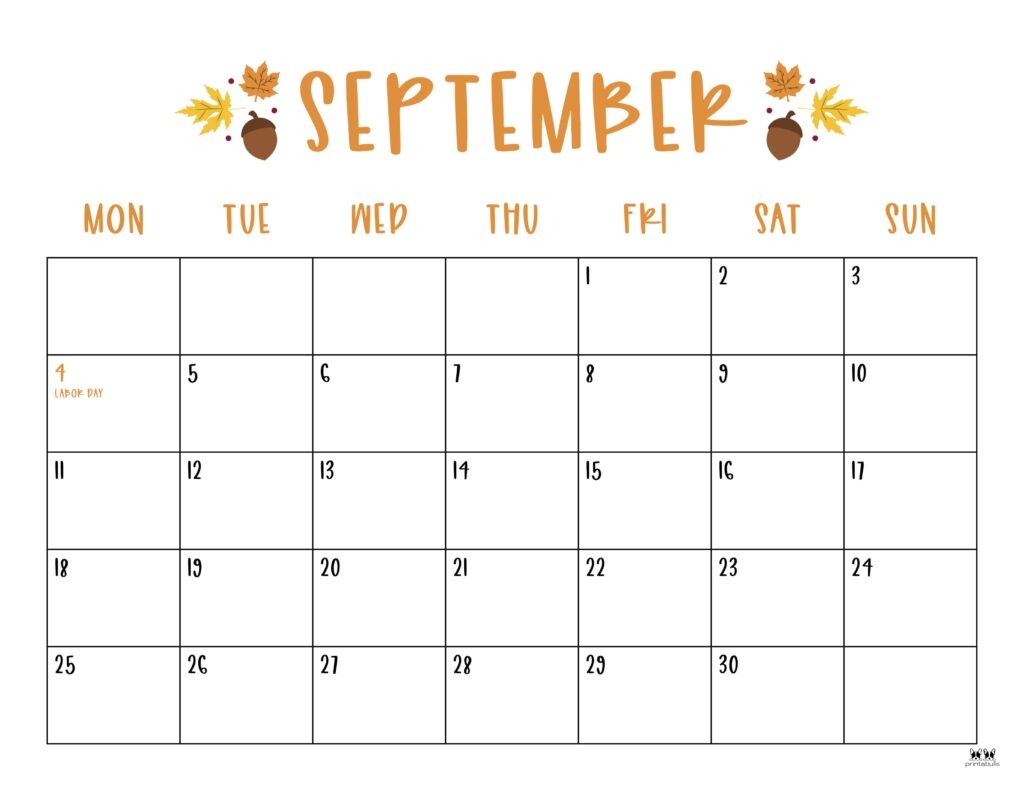 September 2023 Calendars 50 FREE Printables Printabulls