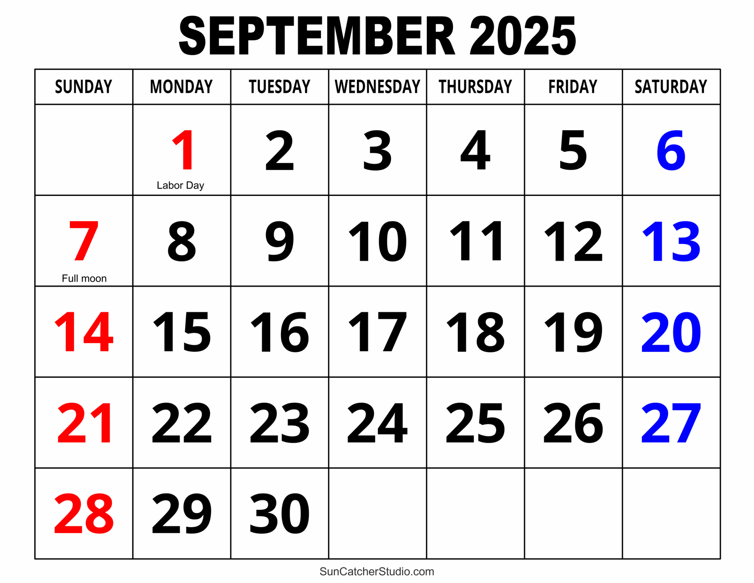 Printable Calendars September 2025