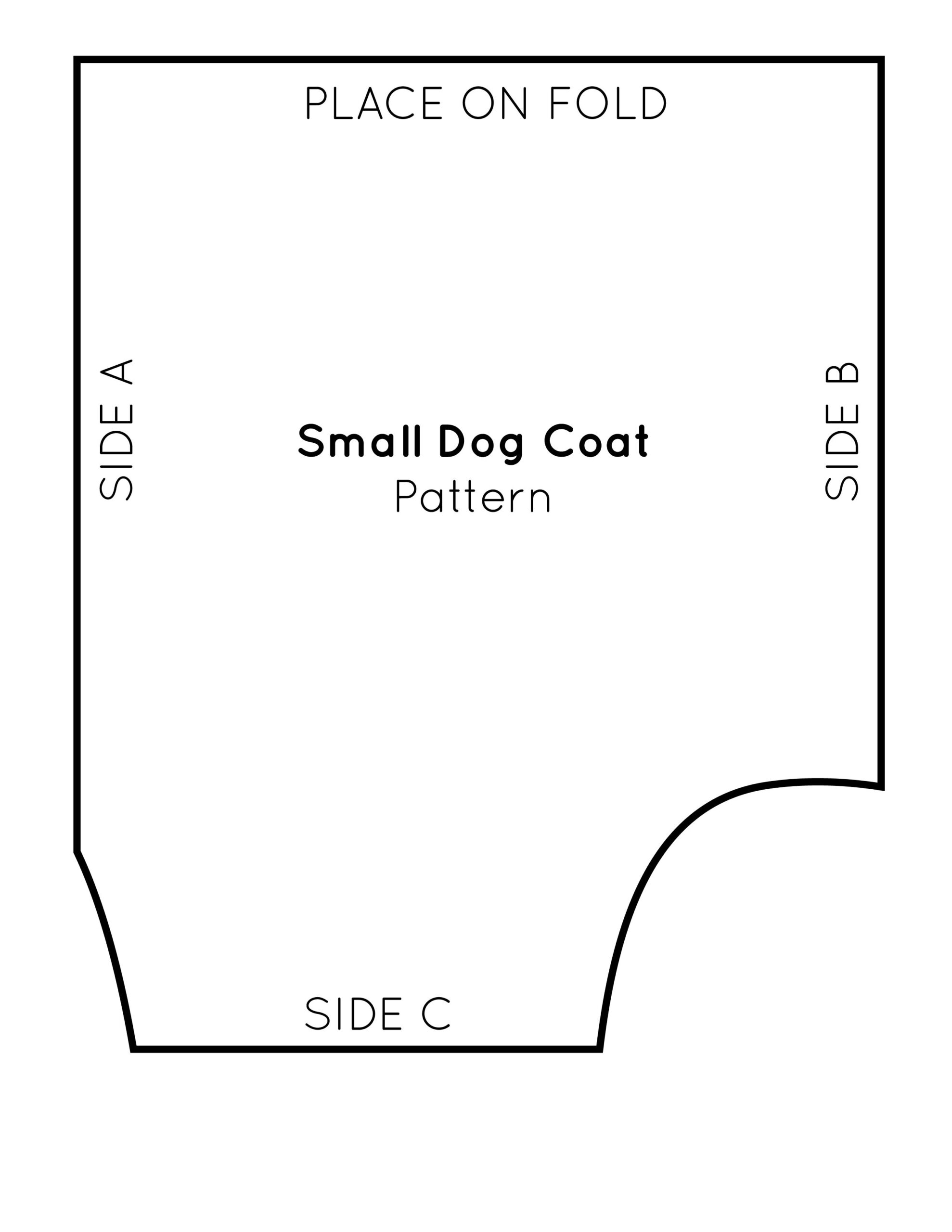 Printable Full Size Patterns Of Dog Coats